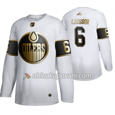 Edmonton Oilers Dresy Adam Larsson 6 Adidas 2019-2020 Golden Edition Bílá Authentic - Pánské Edmonton Oilers Dresy Adam Larsson 6 Adidas 2019-2020 Golden Edition Bílá Authentic - Pánské
